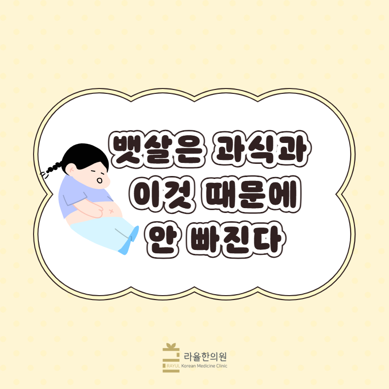 [칼럼] 뱃살은 과식과 이것 때문에 안 빠진다